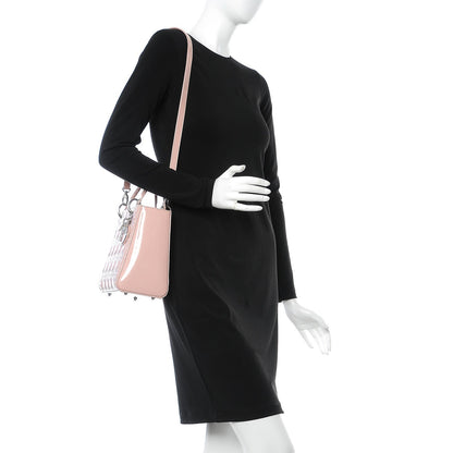 Christian Dior Patent Cannage Medium Lady Dior Rose Clair 3 of 16