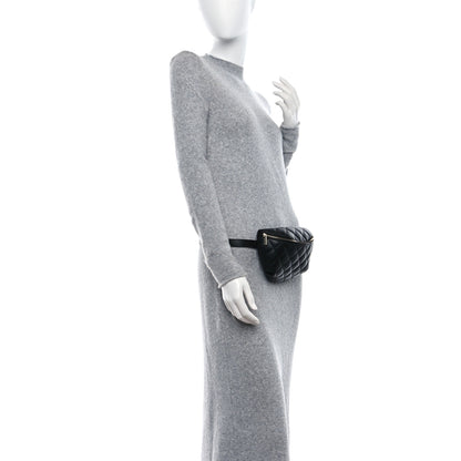 Chanel Calfskin Quilted Waist Belt Bag Black 2 of 16