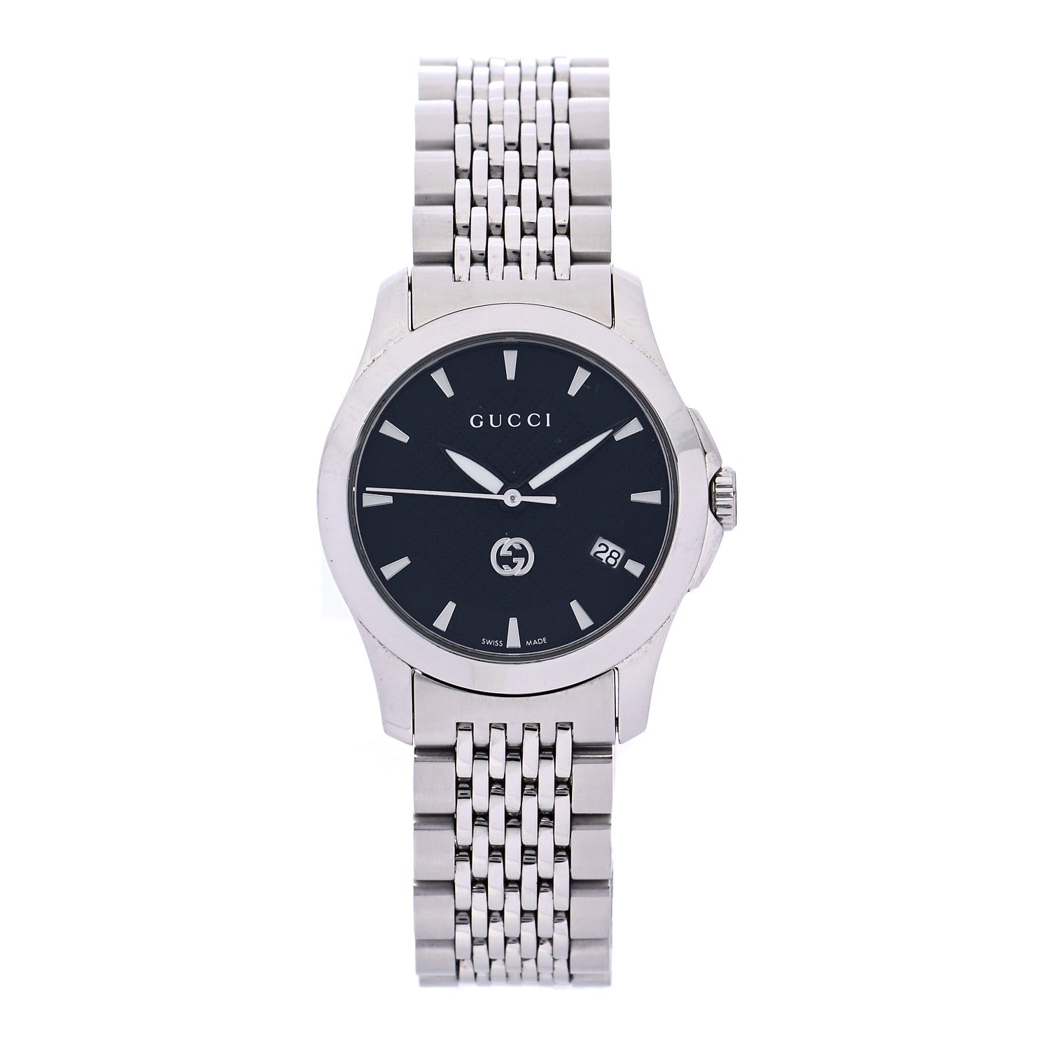 Gucci Stainless Steel 27mm G-Timeless Quartz Watch Black 1 of 6