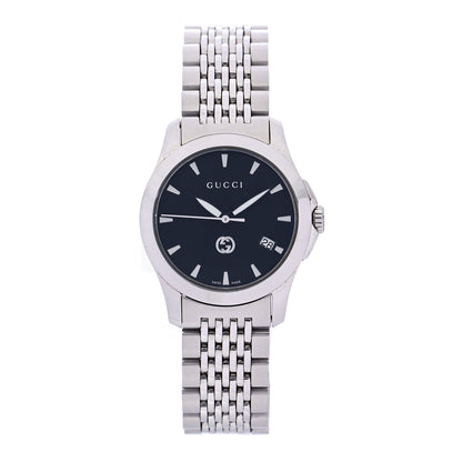 Gucci Stainless Steel 27mm G-Timeless Quartz Watch Black 1 of 6