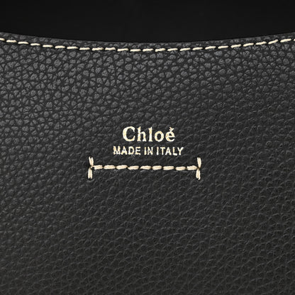 Chloe Grained Calfskin Small Darryl Saddle Crossbody Bag Black 6 of 9