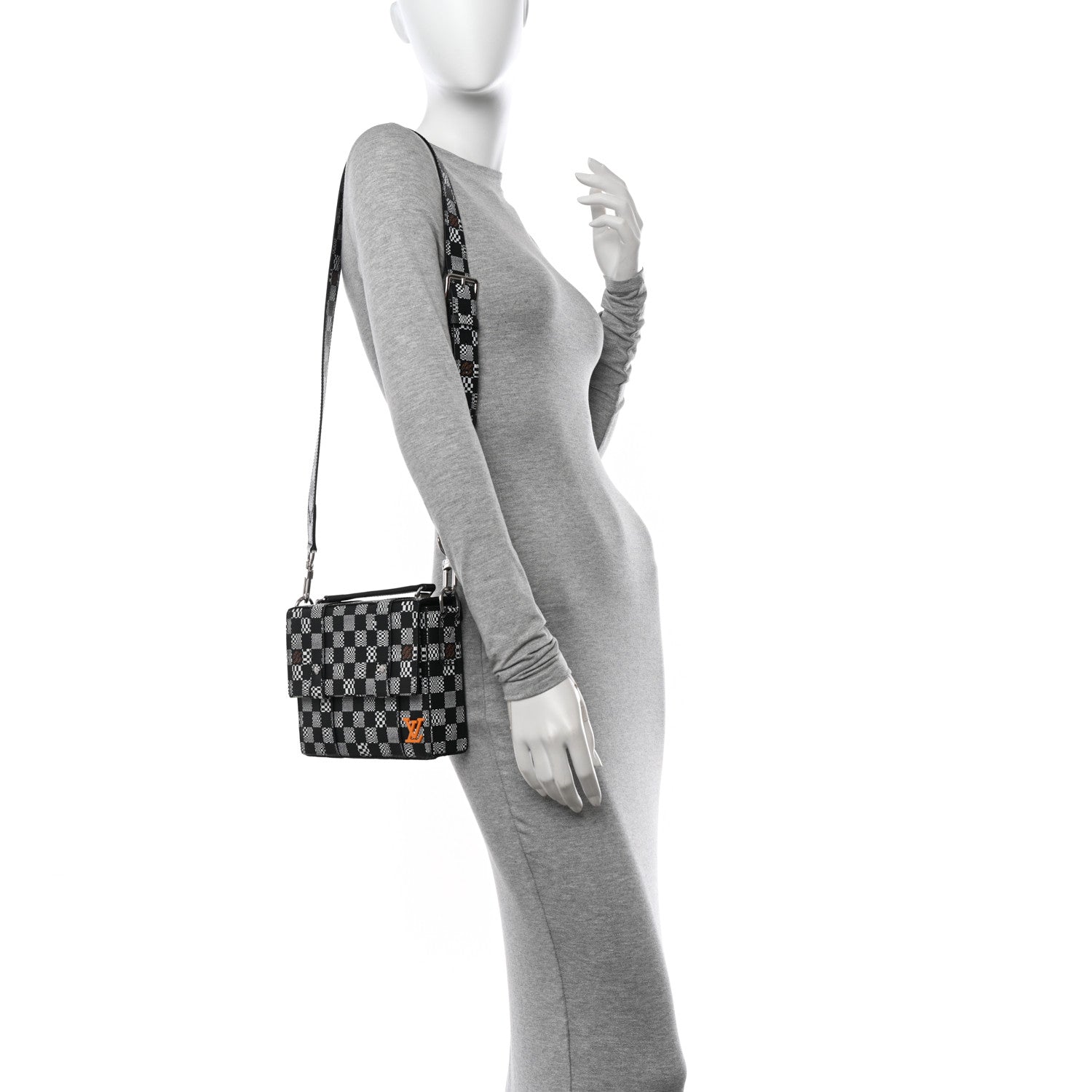 Louis Vuitton Damier Distorted Flap Soft Trunk Messenger 2 of 11