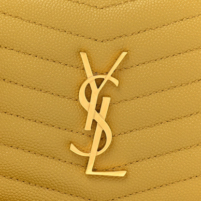 Saint Laurent Grain De Poudre Matelasse Monogram Mini Lou Camera Bag Light Chartreuse 8 of 11