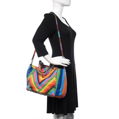 Valentino Garavani Vitello 1973 Medium Rockstud Tote Multicolor 2 of 9