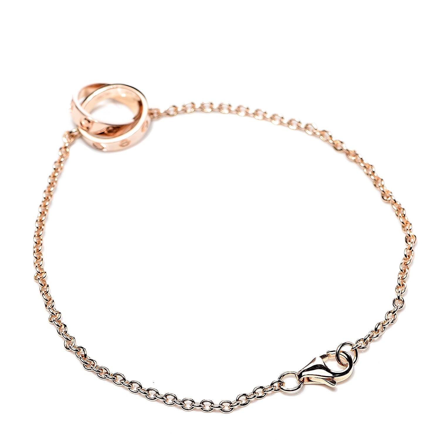 Cartier 18K Pink Gold Interlocking LOVE Bracelet 3 of 9