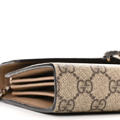 Gucci GG Supreme Monogram Mini Dionysus Chain Wallet Beige Taupe 9 of 12
