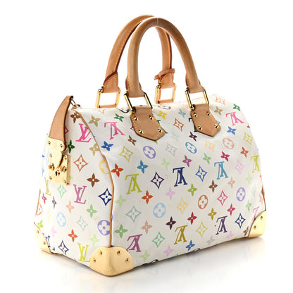 Louis Vuitton Monogram Multicolor Speedy 30 White 3 of 15