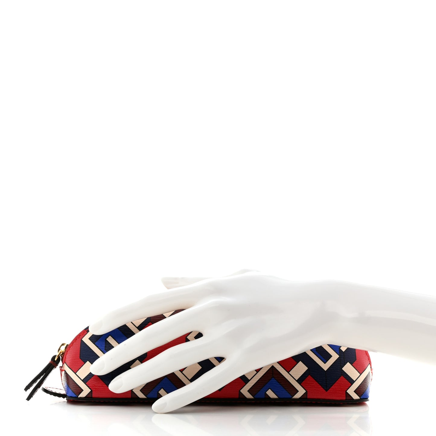 Shangai Calfskin Geometric G Pencil Case Multicolor