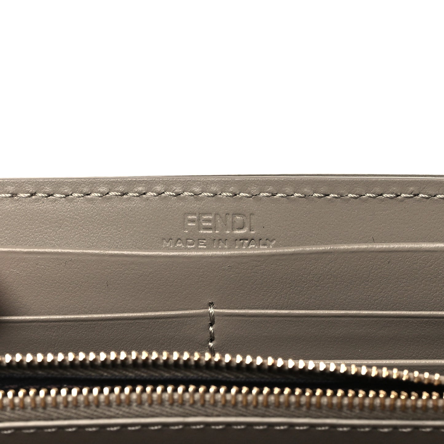 Vitello King Cruise FF Diamonds Continental Envelope Wallet On Chain Truffle Dove