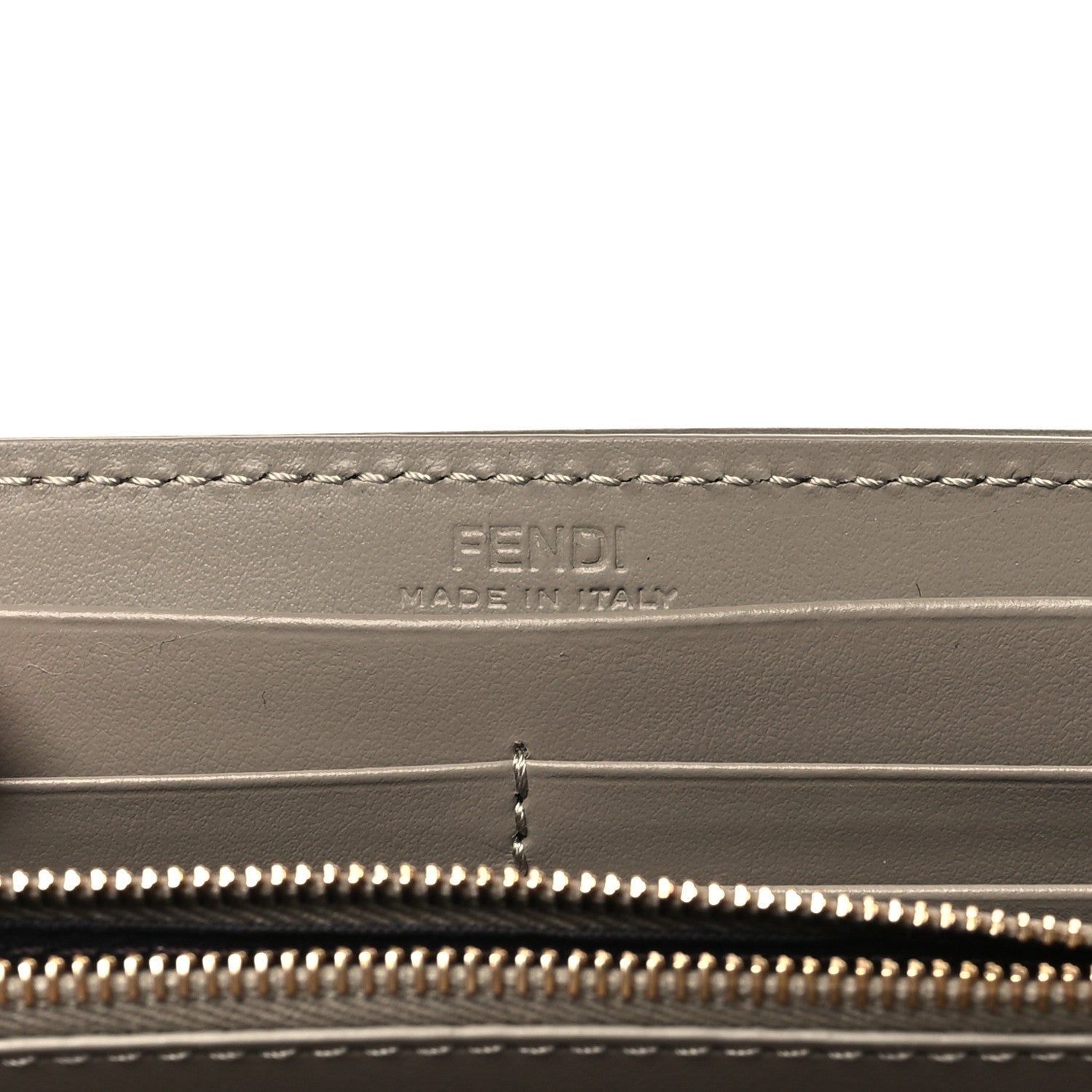Fendi Vitello King Cruise FF Diamonds Continental Envelope Wallet On Chain Truffle Dove 6 of 11