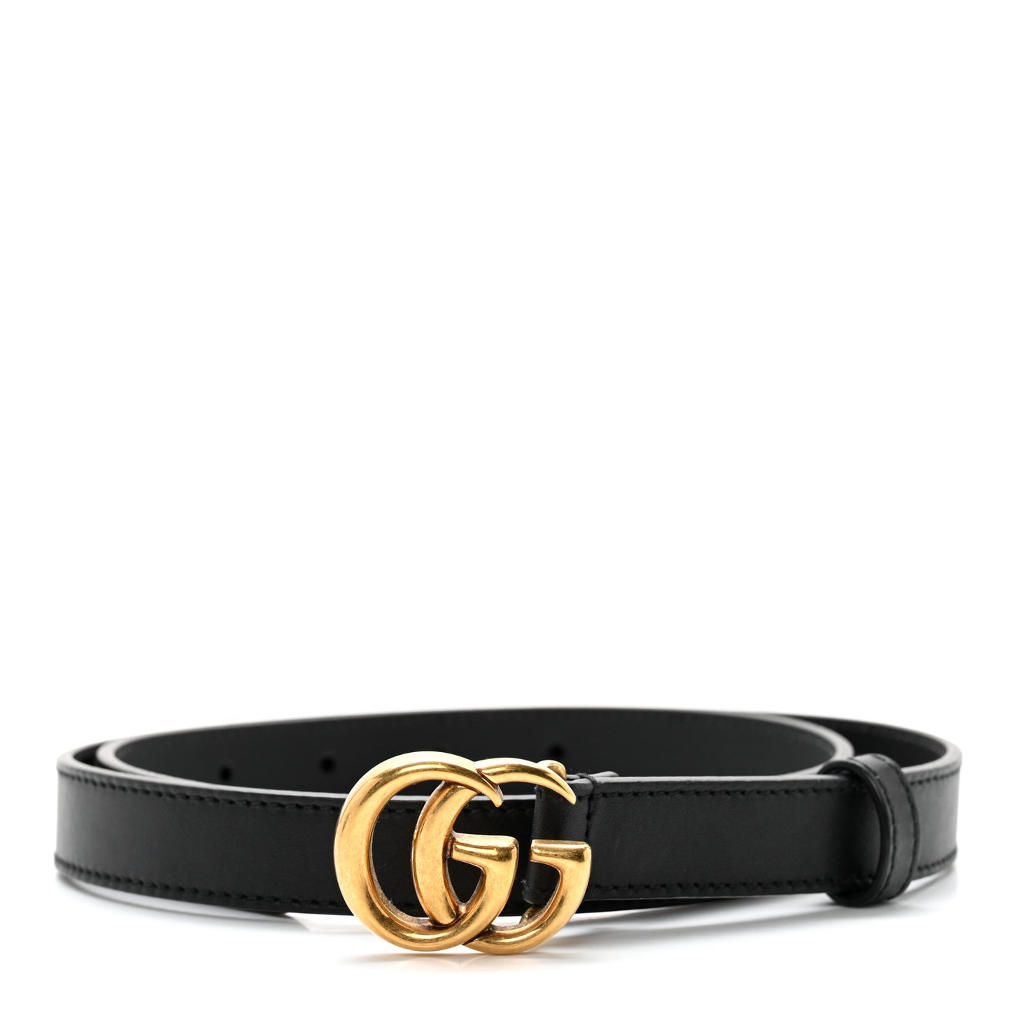 Calfskin Double G 20mm Belt 75 30 Black