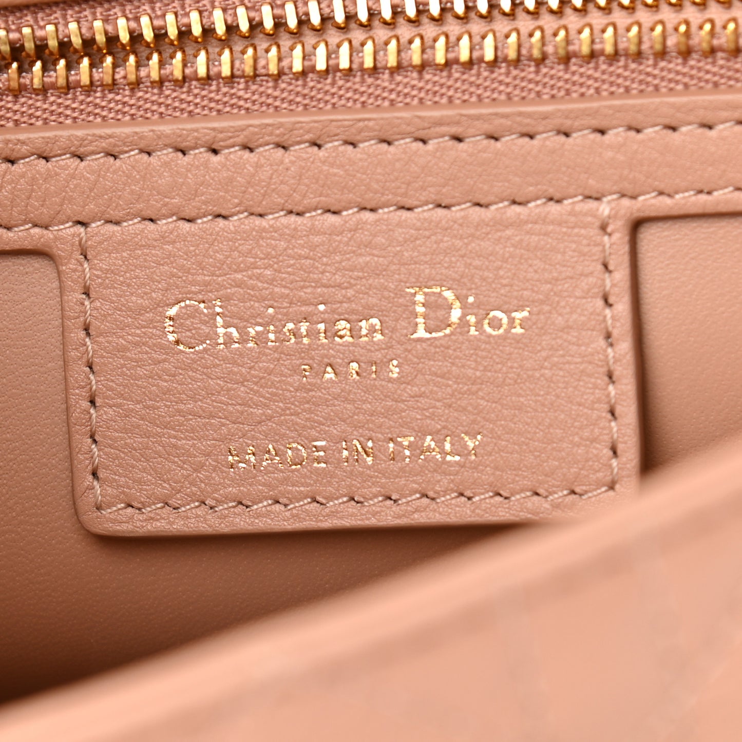 Calfskin Cannage Small Caro Bag Rose De Vents