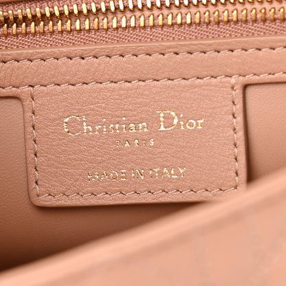 Christian Dior Calfskin Cannage Small Caro Bag Rose De Vents 6 of 10