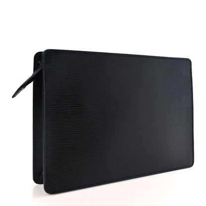 Louis Vuitton Epi Pochette Homme Clutch Black 3 of 8