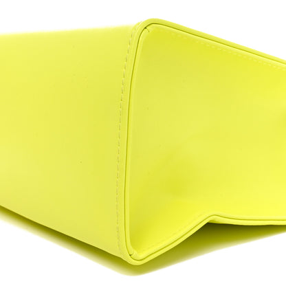 Telfar Vegan Leather Shmedium Shopping Bag Highlighter Yellow 9 of 9