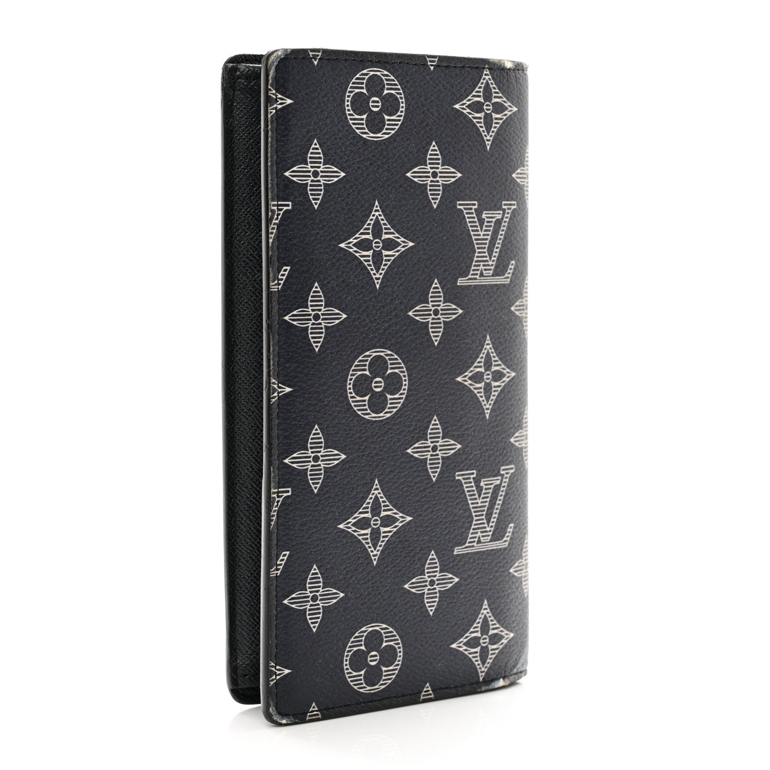 Louis Vuitton Savane Monogram Chapman Giraffe Brazza Wallet Encre 3 of 8
