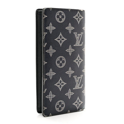 Louis Vuitton Savane Monogram Chapman Giraffe Brazza Wallet Encre 3 of 8