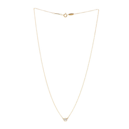 Tiffany 18K Yellow Gold Diamond .20ct Elsa Peretti Diamonds by the Yard Pendant Necklace 3 of 4