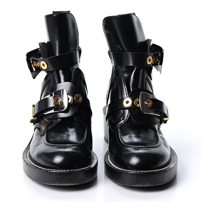 Balenciaga Brushed Calfskin Ceinture Ankle Boots 37.5 Black 2 of 8