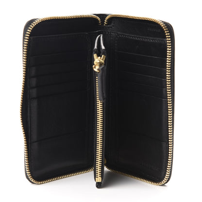 Burberry House Check Bridle Calfskin Ziggy Zip Around Wallet Black 5 of 7