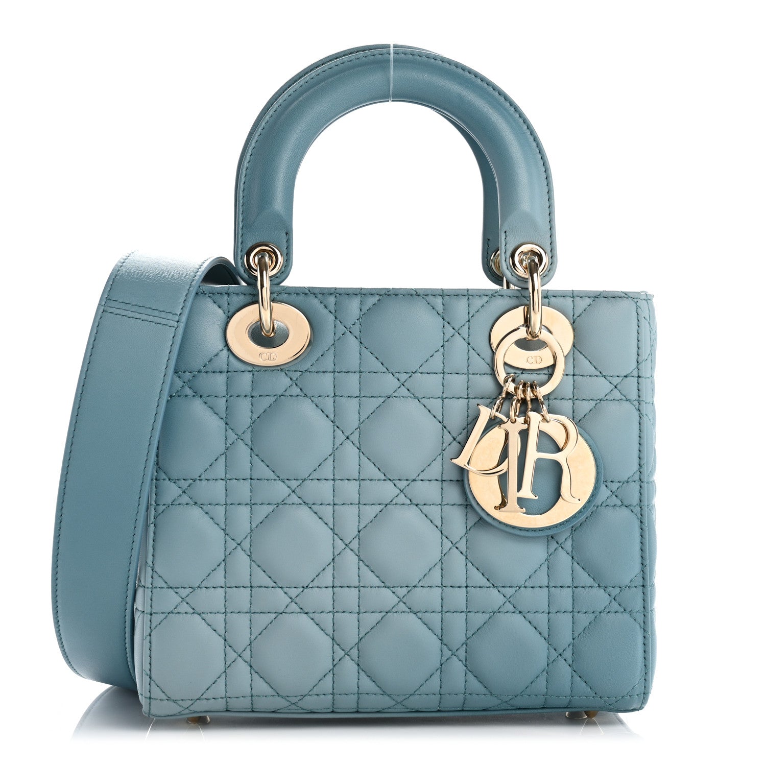 Christian Dior Lambskin Cannage Gradient Small My ABCDior Lady Dior Blue 1 of 10