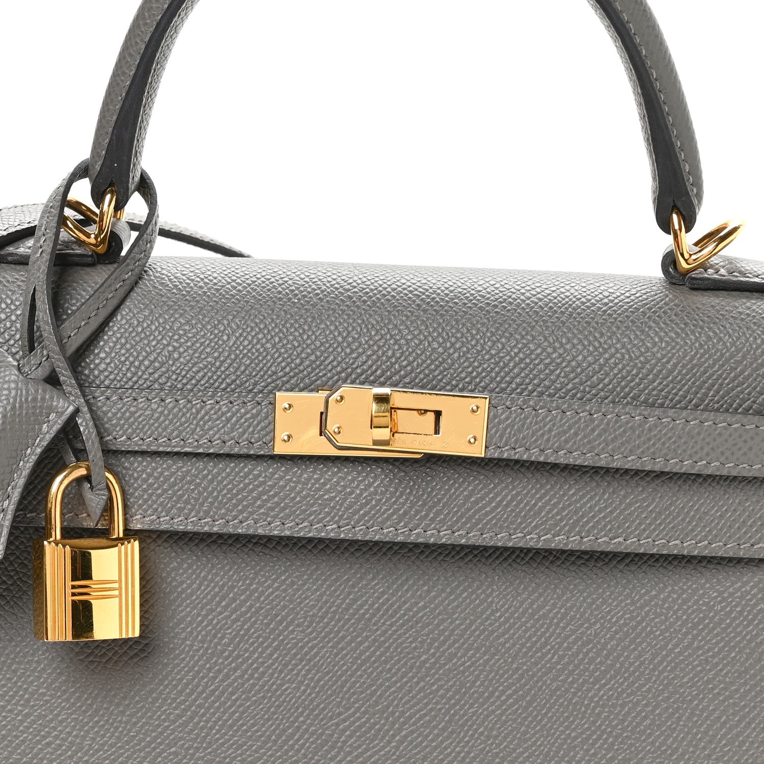 Hermes Epsom Kelly Sellier 25 Etain 8 of 11