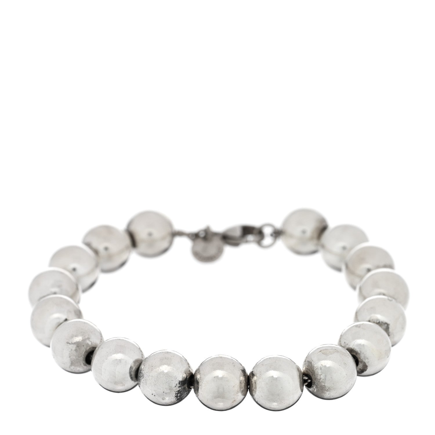 Tiffany Sterling Silver 10mm HardWear Ball Bracelet 1 of 3