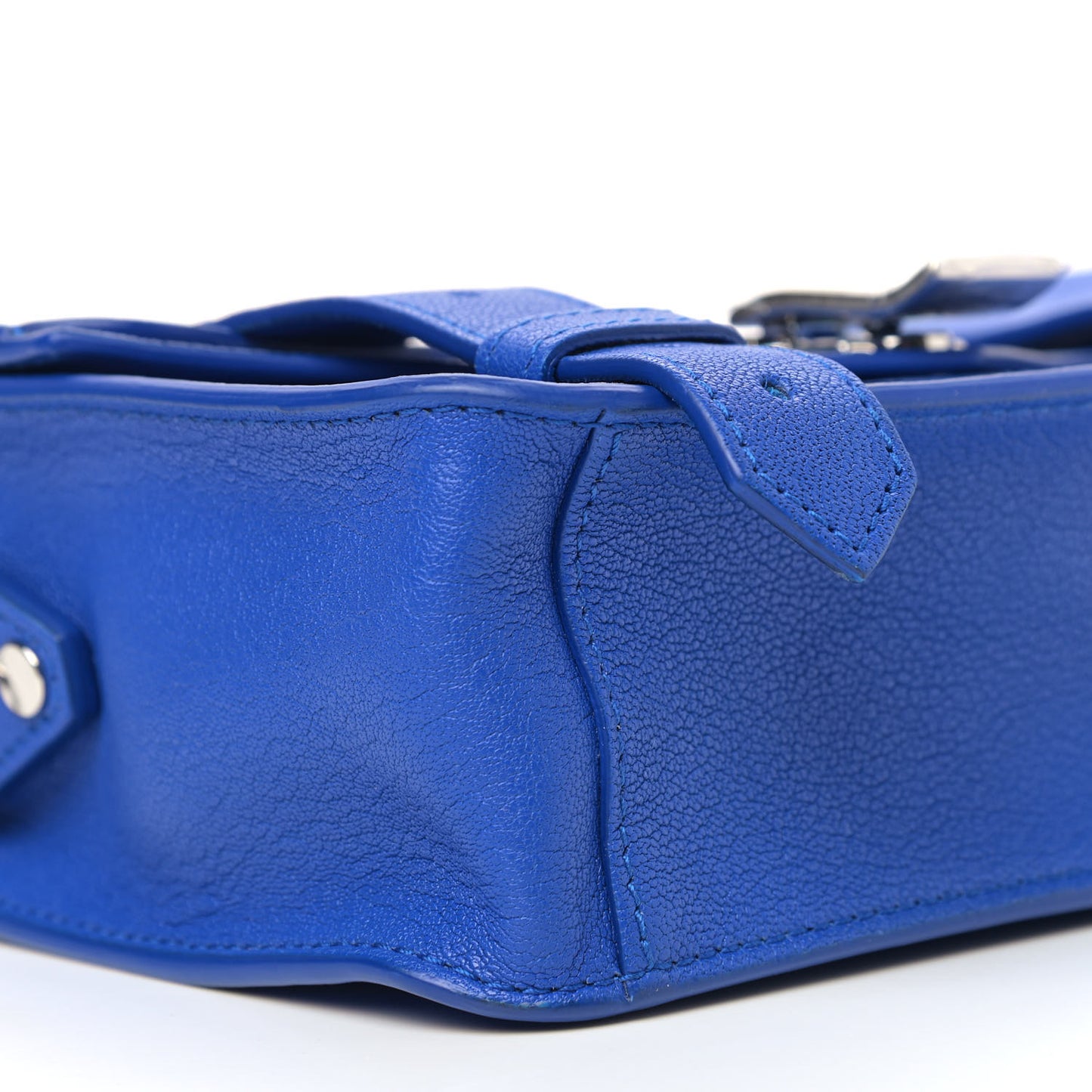 Lambskin PS1 Mini Pouch Messenger Blue