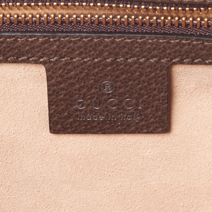 Gucci GG Supreme Monogram Web Medium Ophidia Boston Brown 8 of 8