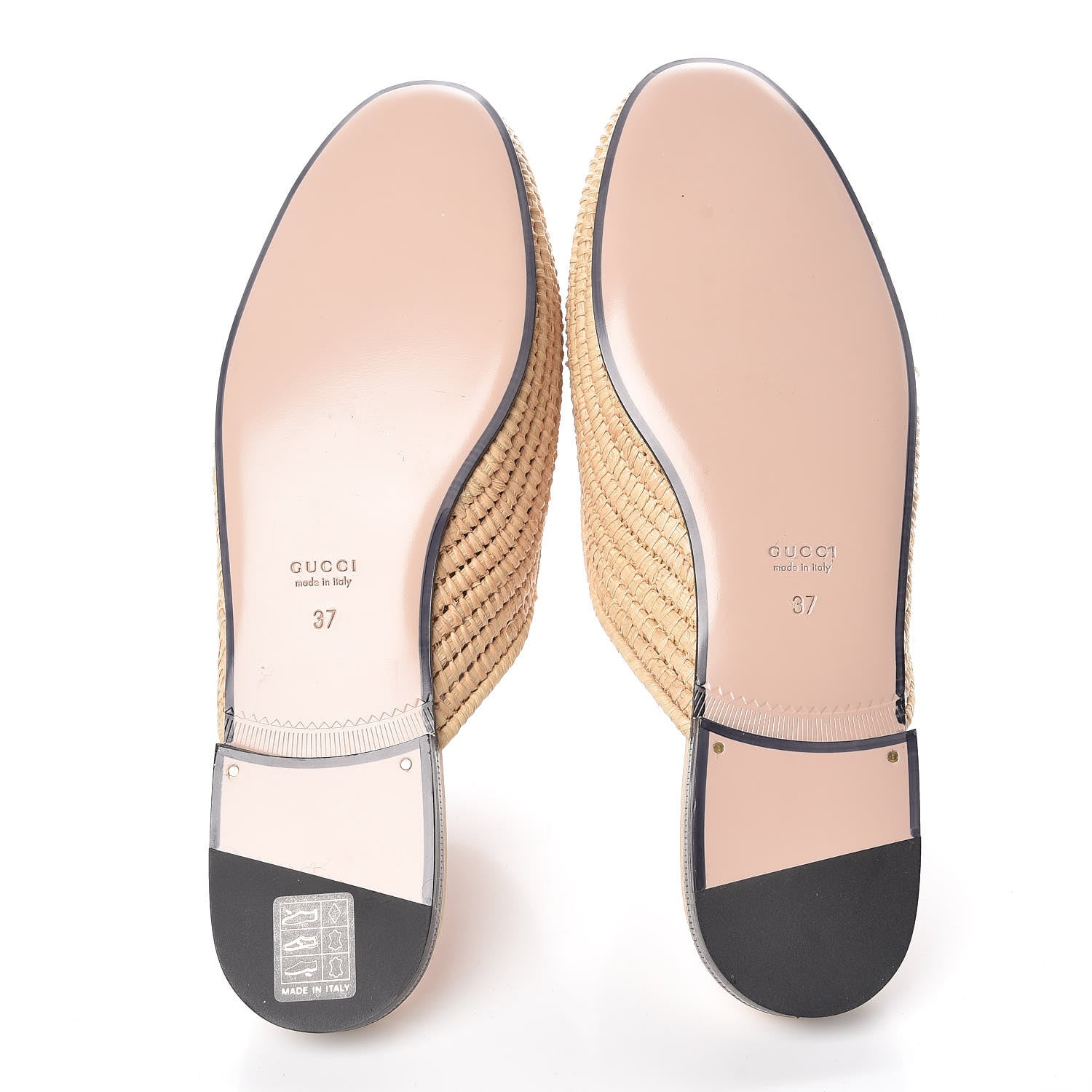 Gucci Raffia Womens Princetown Slippers 37 Naturale Sand Storm 5 of 8
