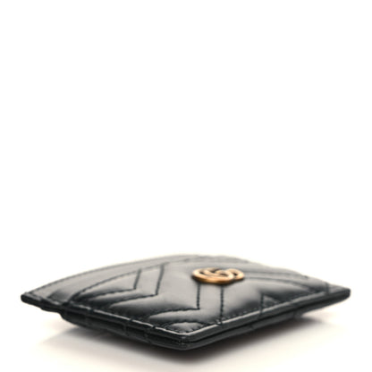Gucci Calfskin Matelasse GG Marmont Card Holder Black 4 of 7