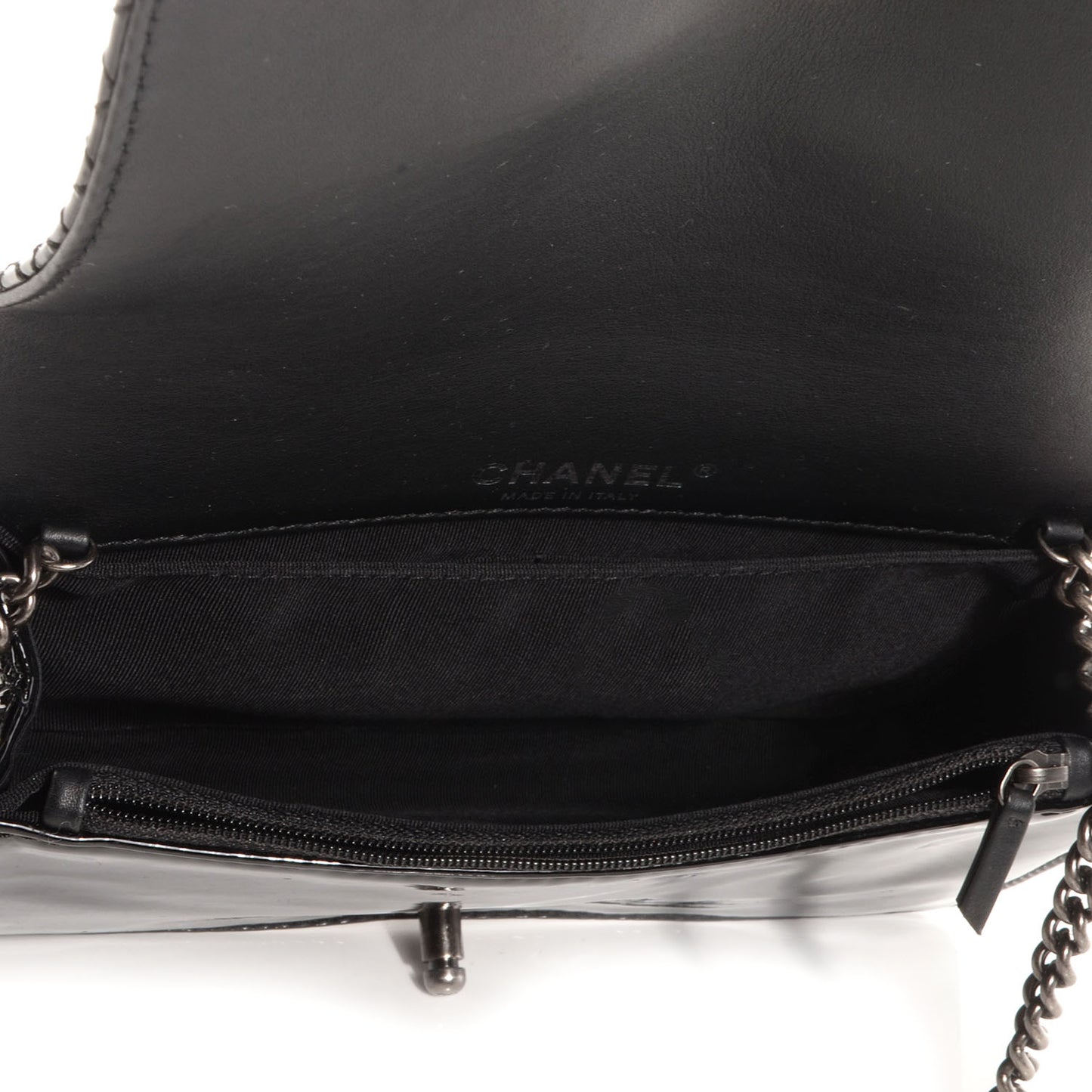 Patent Small Boy Reverso Flap Black