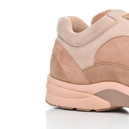 Chanel Nylon Lambskin Suede Calfskin CC Sneakers 39 Pink 10 of 21