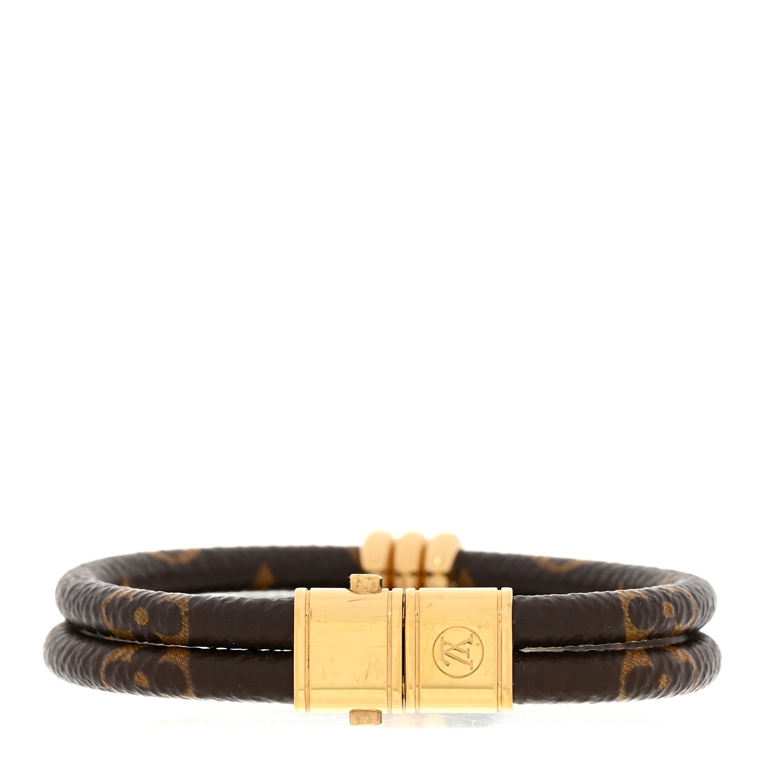 Louis Vuitton Monogram Keep it Twice Bracelet 17 3 of 4