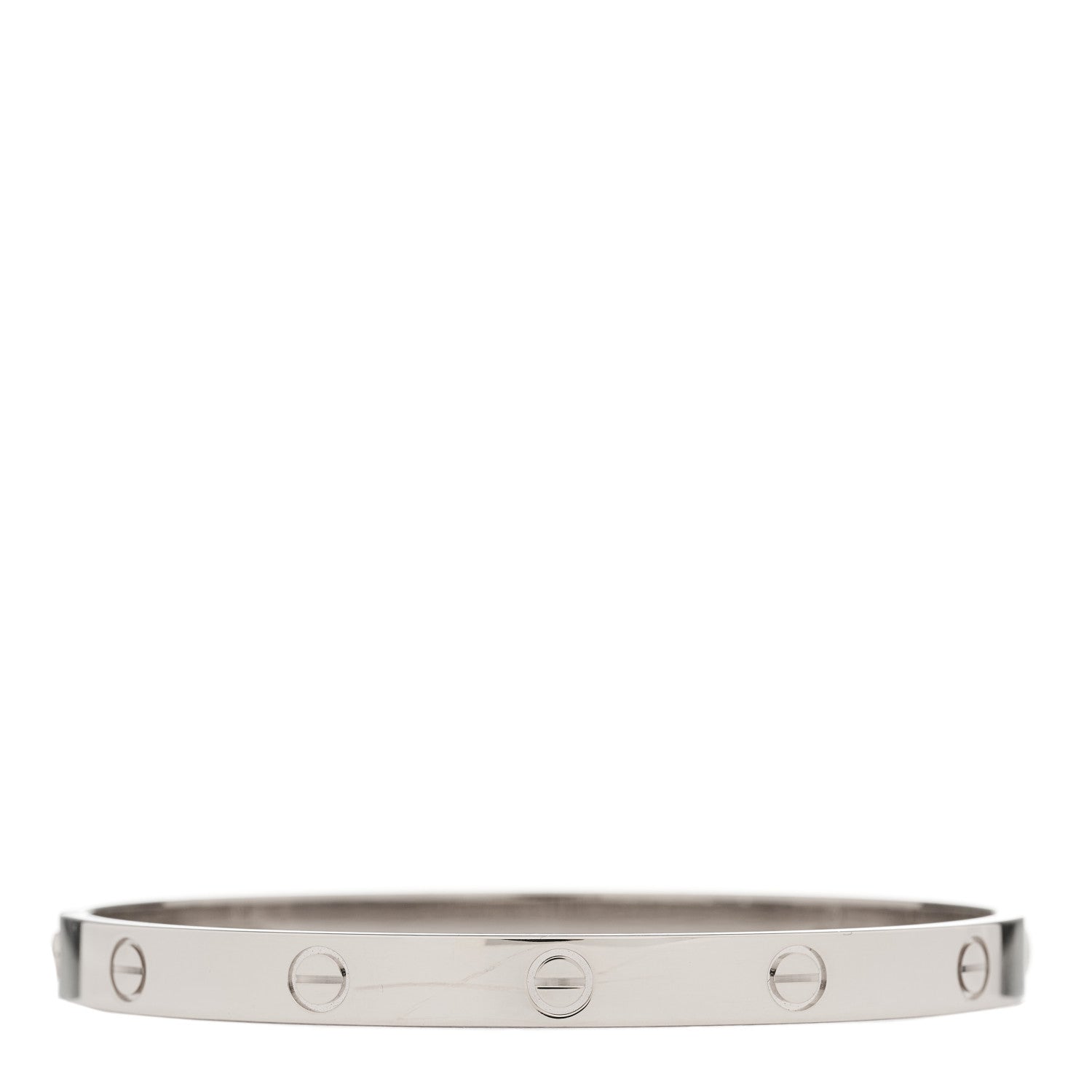 Cartier 18K White Gold LOVE Bracelet 19 1 of 8