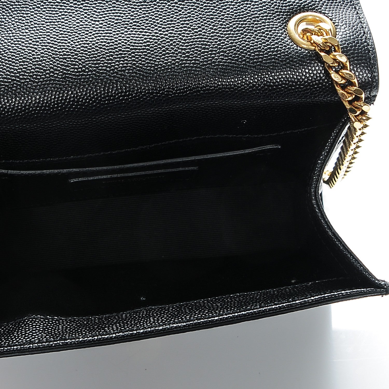Saint Laurent Grain De Poudre Small Monogram Kate Satchel Black 5 of 6