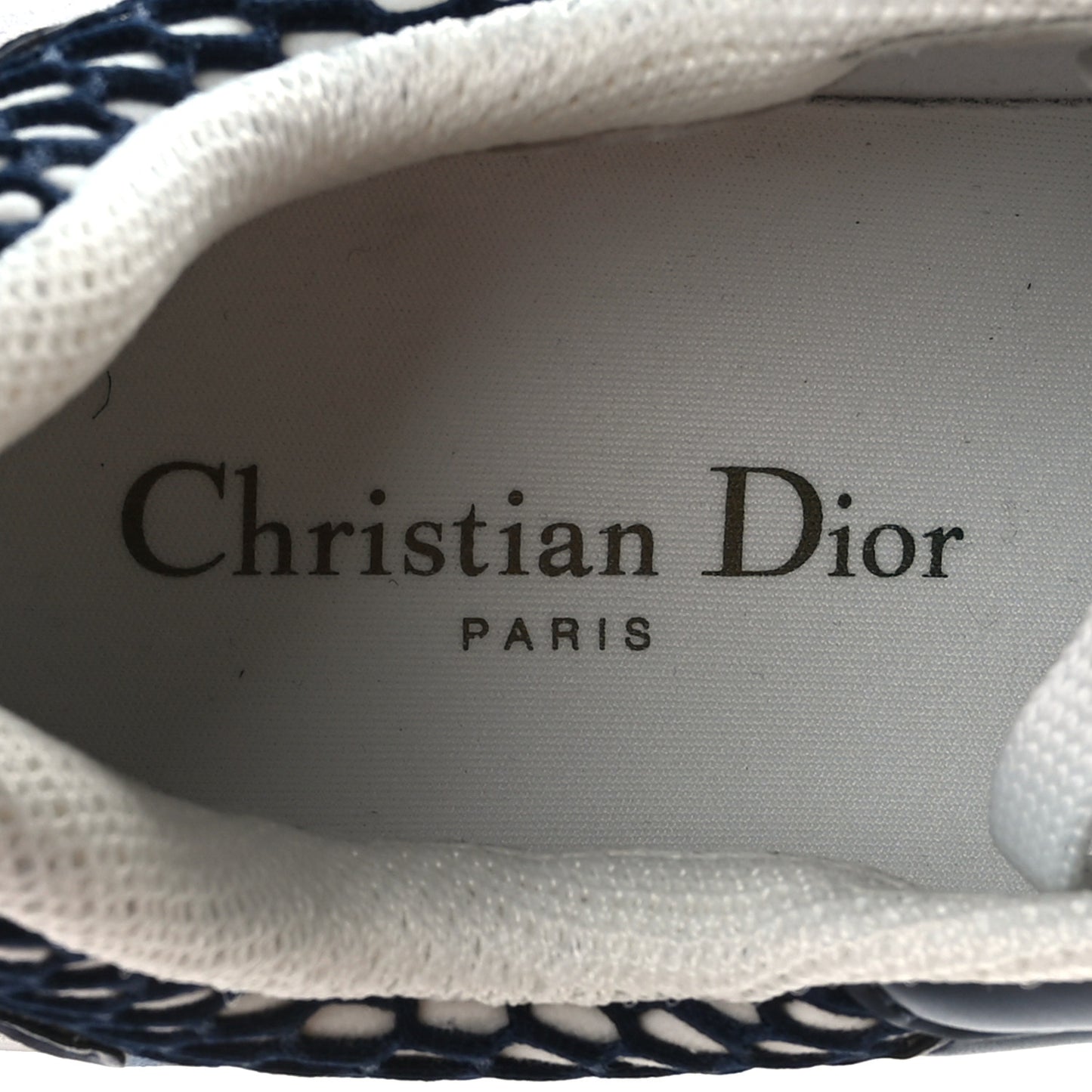 Technical Fabric Mesh Obique Dior Vibe Sneakers 39 Deep Blue