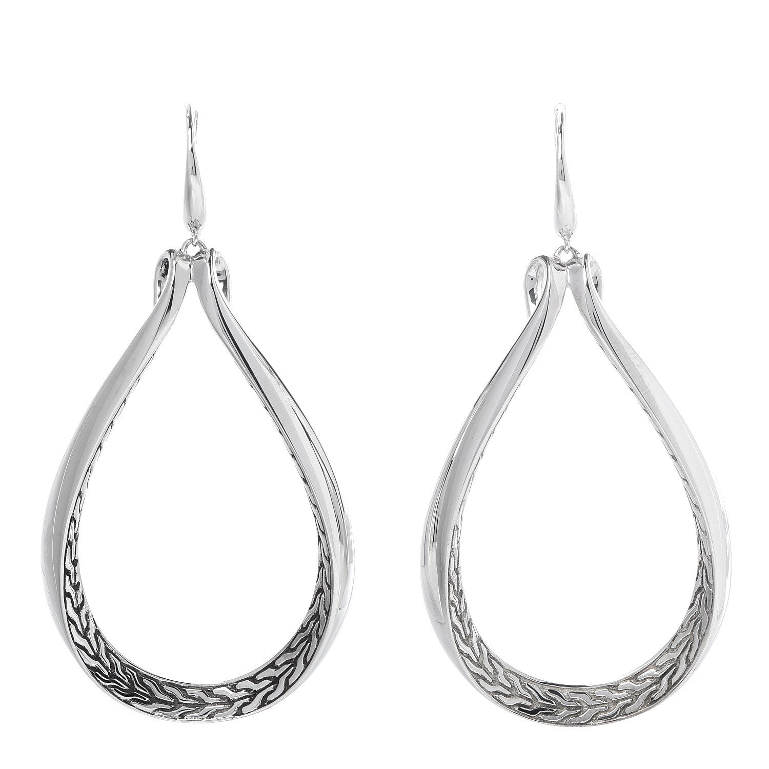 John Hardy JOHN HARDY Sterling Silver Asli Classic Chain Link Drop Earrings 1 of 4
