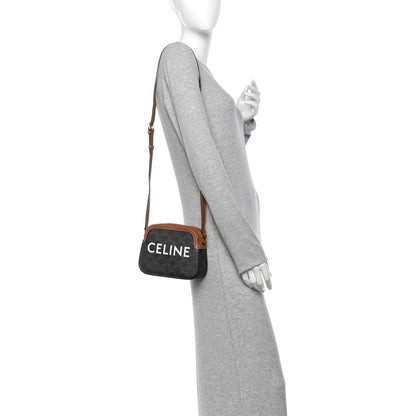 Celine Triomphe Canvas Small Camera Bag Tan 2 of 11