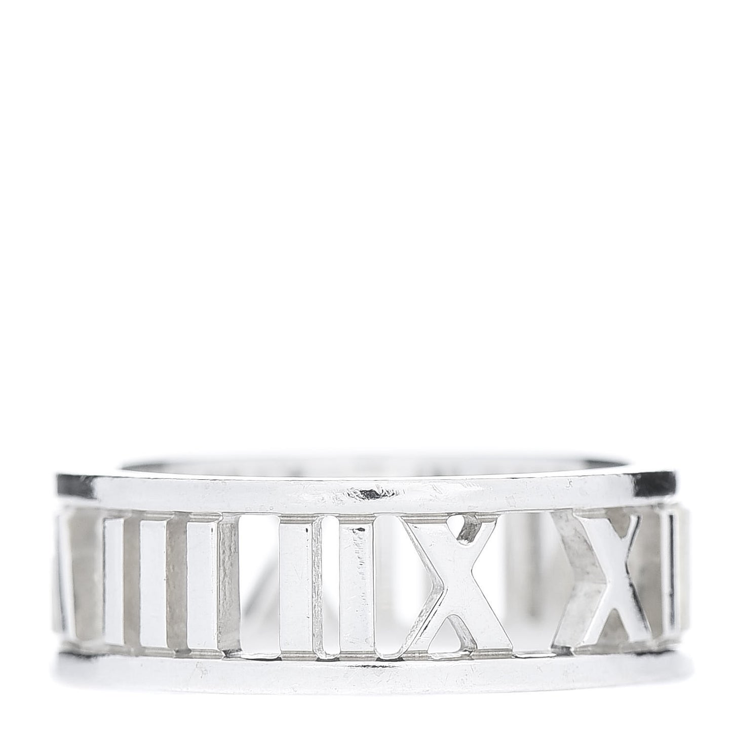 Sterling Silver Wide Atlas Open Ring 54 6.75
