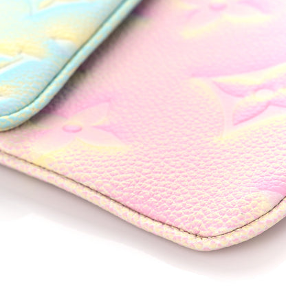 Louis Vuitton Empreinte Monogram Summer Stardust Trio Pouch Pink Water Green Lilas 8 of 8