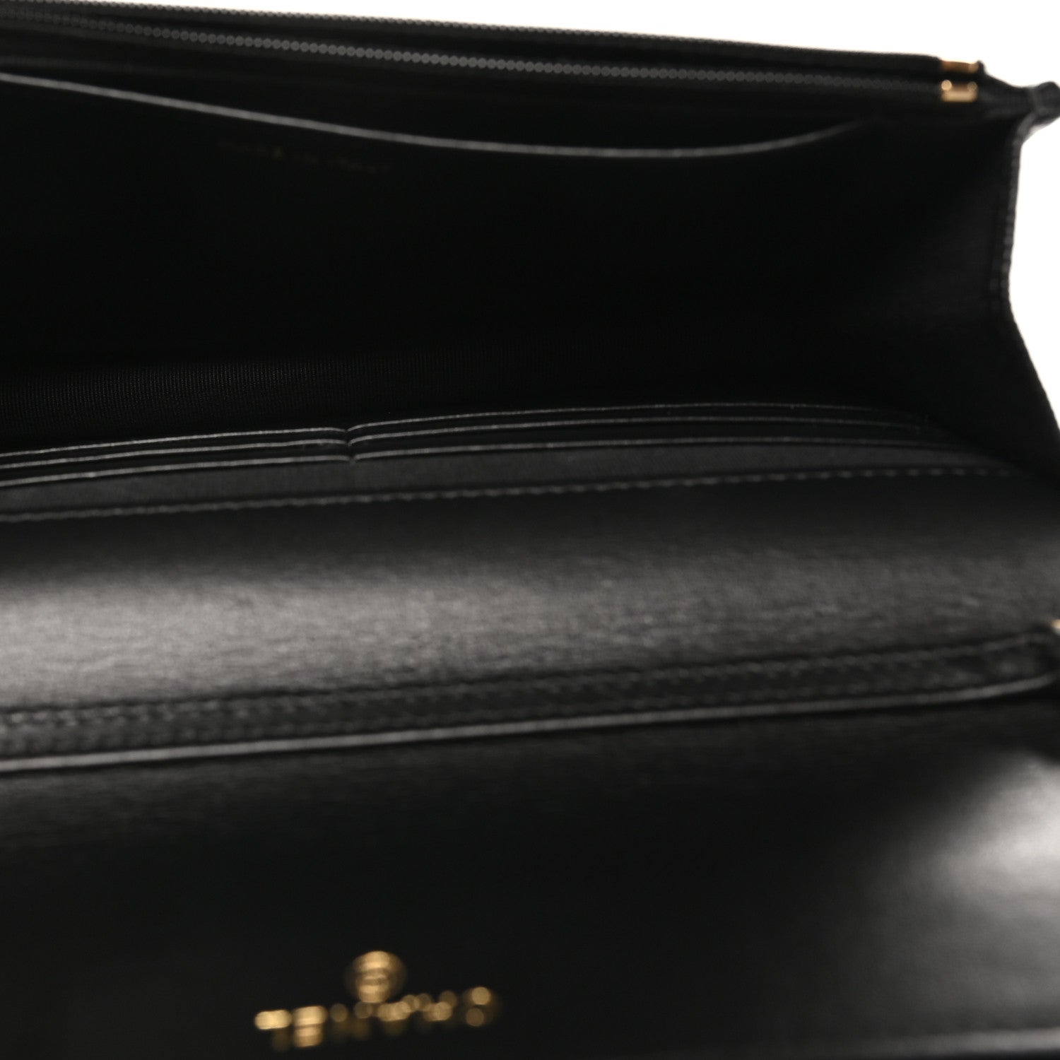 Chanel Caviar Quilted Camellia Wallet On Chain WOC Black 4 of 9