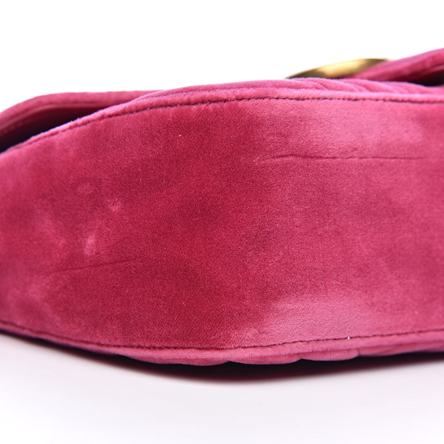 Velvet Matelasse Small GG Marmont Shoulder Bag Light Raspberry Rose