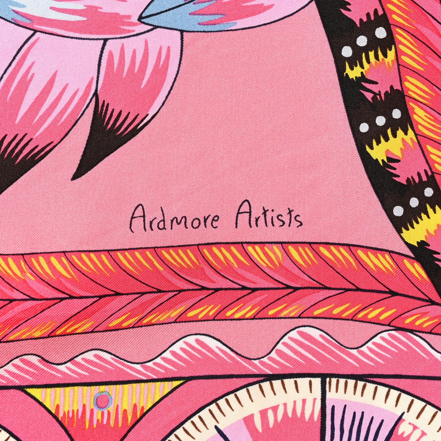 Silk The Savana Dance Wash 140 Scarf Rose Malabar Jaune Vieux Rose