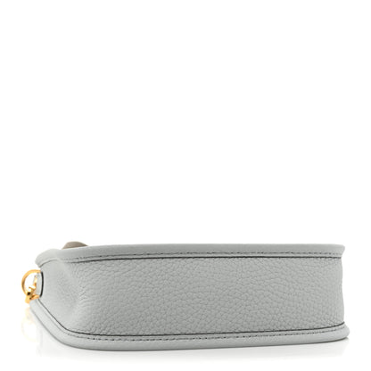 Hermes Taurillon Clemence Amazone Evelyne TPM Bleu Pale Etain 4 of 10