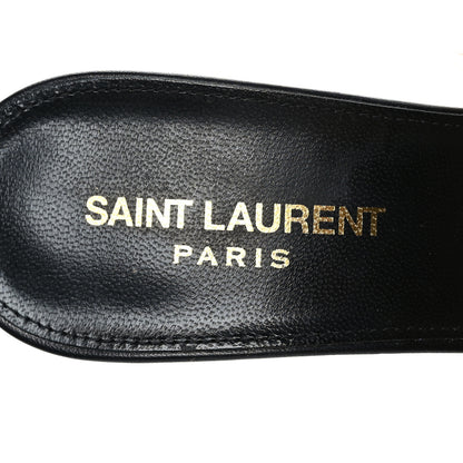 Saint Laurent Mink Calfskin Roy Mule Sandals 39 Tan 6 of 8