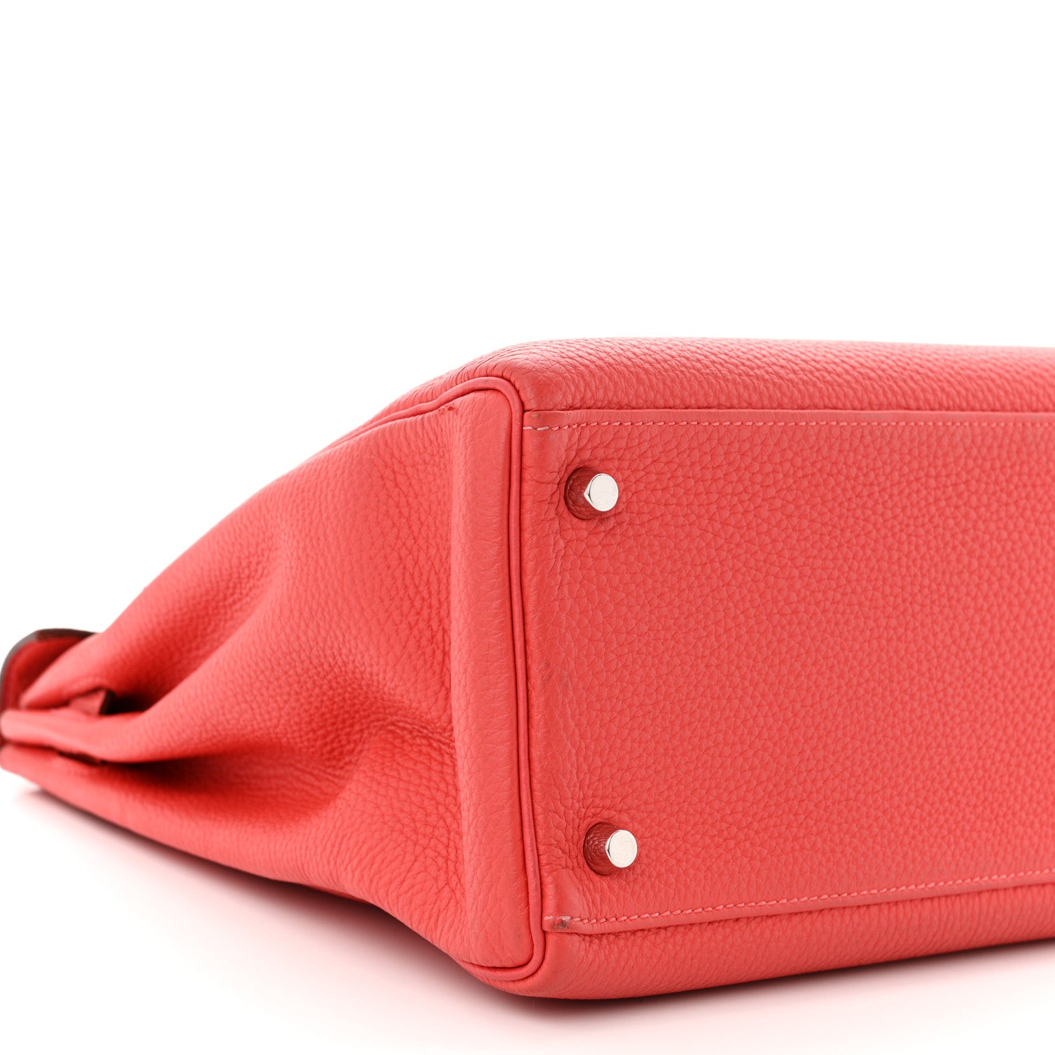 Hermes Togo Kelly Retourne 35  Rouge Pivoine 9 of 11