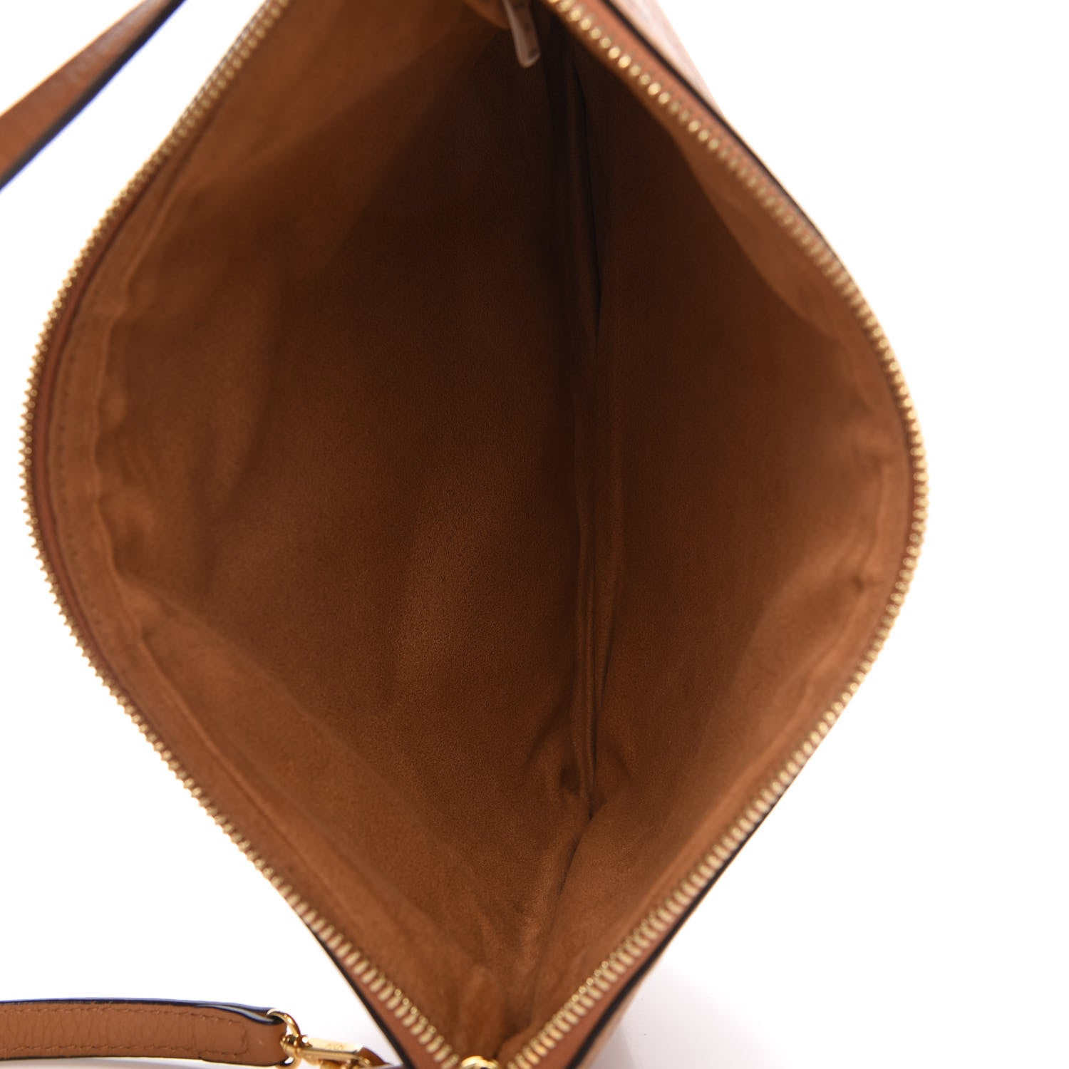 MCM Visetos Liz Shopper Tote Pouch Cognac 5 of 10