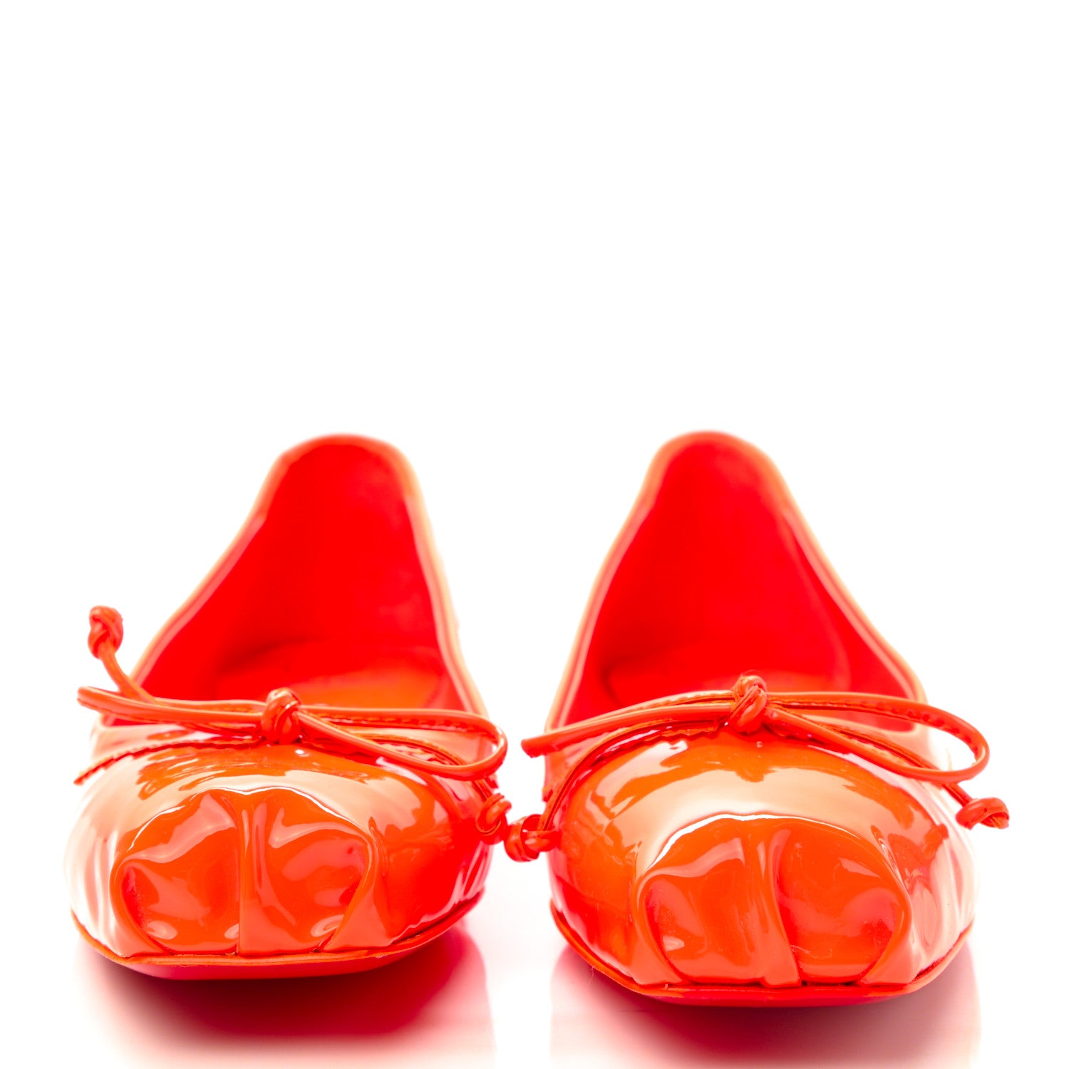 Christian Louboutin Patent Mamadrague Flats 35.5 Sunrise 2 of 8