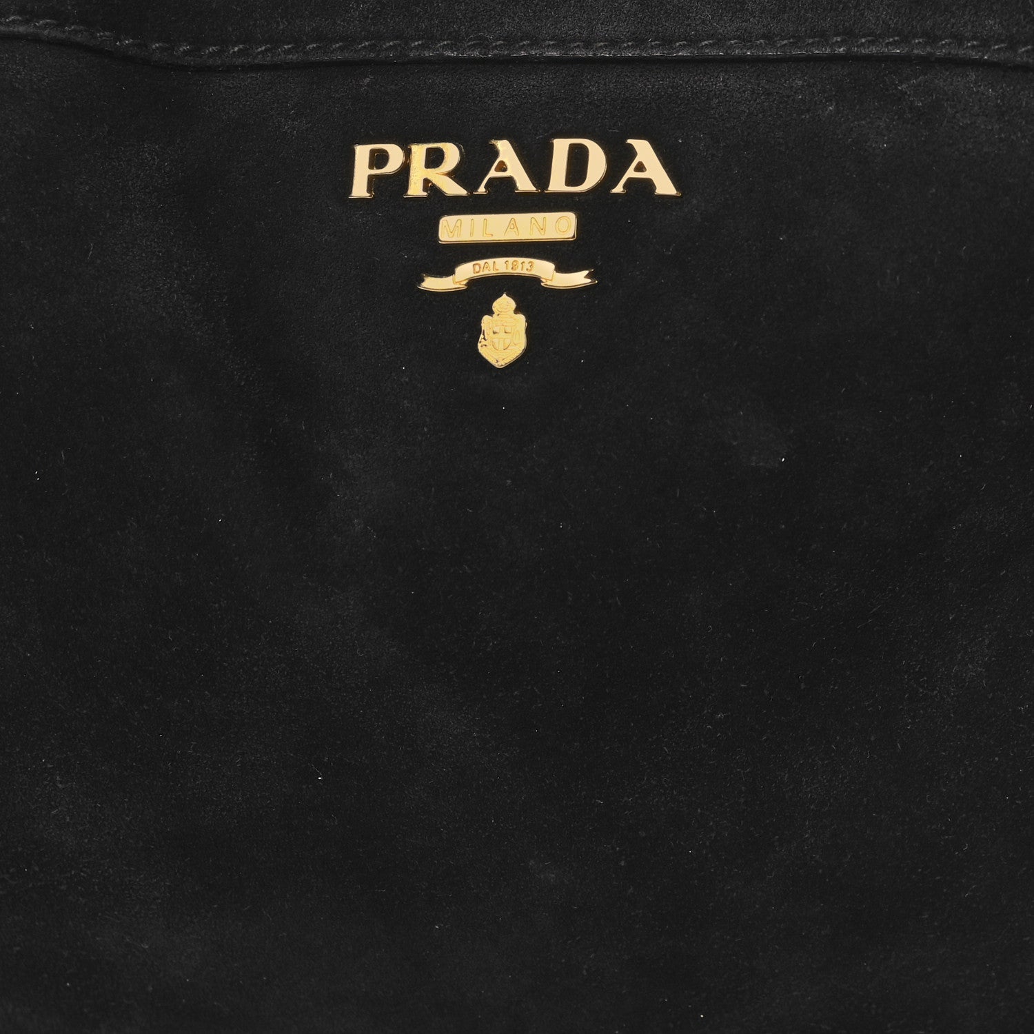 Prada Scamosciato Suede Hobo Black 6 of 9